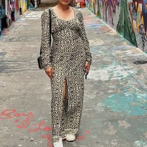 Zara Printed Maxi Dress (Pre-loved)